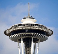 The top of the Space Needle in Seattle, Washington