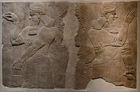 Reliefs depicts rituals including the kings and his followersMost reliefs were excavated by Austen Henry Layard who worked at Nimrud from 1845 to 1852