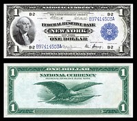 $1 Federal Reserve Bank Note (1918) depicting George Washington.