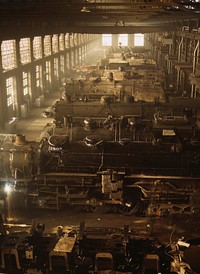 Chicago and North Western Railway locomotive shops, Chicago, Illinois (United States of America).