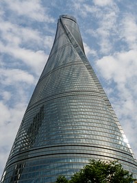 View upwards Shanghai tower