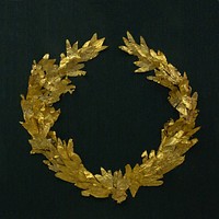 A golden laurel wreath, hellenistic era.