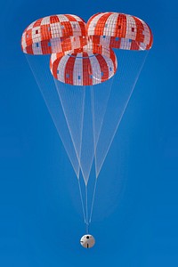 Engineers successfully tested the parachutes for NASA's Orion spacecraft at the U.S. Army Yuma Proving Ground in Arizona Wednesday, March 8. This was the second test in a series of eight that will certify Orion's parachutes for human spaceflight. The test, which dropped an Orion engineering model from a C-17 aircraft at 25,000 feet, simulated the descent astronauts might experience if they have to abort a mission after liftoff.