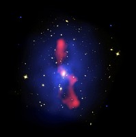 Composite Image of Galaxy Cluster MS 0735.