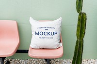 Mockup design space on cushion pillow<br />