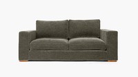 Velvet sofa psd mockup living room furniture