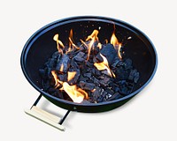 Charcoal grill  isolated design