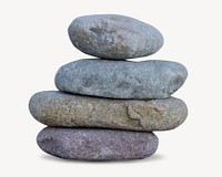 Zen stacked stones  isolated design