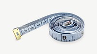 Measuring tape isolated psd 