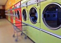 Laundry service, washing machine. View public domain image source here