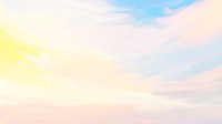 Aesthetic sky desktop wallpaper, beautiful gradient background