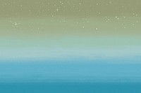 Aesthetic starry sky background, green and blue gradient design