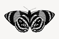 E.A Séguy's vintage butterfly illustration in black and white. Remixed by rawpixel.