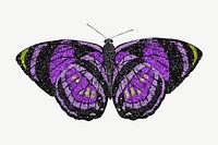 Dark glittery butterfly, aesthetic collage element psd. Remixed by rawpixel.