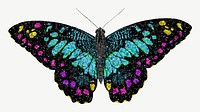 Dark glittery butterfly, aesthetic collage element psd. Remixed by rawpixel.