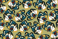 E.A. S&eacute;guy's butterfly background, vintage pattern, remixed by rawpixel.