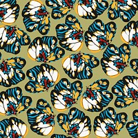 E.A. S&eacute;guy's butterfly vintage pattern, remixed by rawpixel.