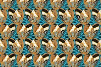 E.A. Séguy's butterfly background, vintage pattern, remixed by rawpixel.