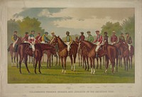 Race Horses Vintage Poster (1888) by Karen Arnold