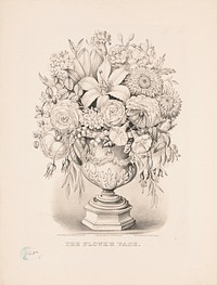 The flower vase (1875) by Currier & Ives