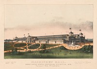 Machinery Hall: grand United States centennial exhibition 1876, Fairmount Park, Philadelphia between 1856 and 1907 by Currier & Ives.