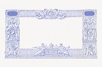 French's 500 Francs banknote frame.    Remastered by rawpixel