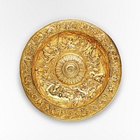 Salver (19th century, after 1617–1618) by Franchi and Son.  Original public domain image from The MET Museum. Digitally enhanced by rawpixel.