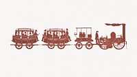 Vintage steam train.   Remastered by rawpixel