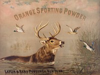 Orange sporting powder (1873) by Laflin & Rand Powder Co., New York. Original public domain image from the Library of Congress. Digitally enhanced by rawpixel.