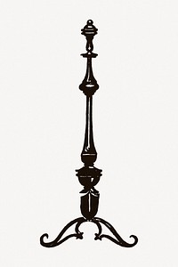 Andiron clipart psd.  Remastered by rawpixel