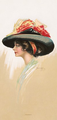 The belle of New York (1909) by Hamilton King. Original public domain image from the Library of Congress. Digitally enhanced by rawpixel.