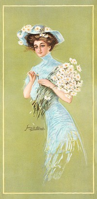 In daisy time (1907) by Gray Lith. Co., Original public domain image from the Library of Congress. Digitally enhanced by rawpixel.