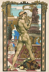 Porteur d'Amphore (1899) by Maurice Desvallières. Original public domain image from the Cleveland Museum of Art.