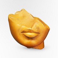 Fragment of a Queen's Face (1390–1336 B.C.). Original public domain image from The MET Museum. Digitally enhanced by rawpixel.