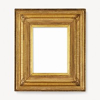 Vintage picture frame, gold luxurious design