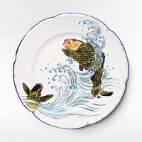 Fish ceramic plate. Original from the Minneapolis Institute of Art.