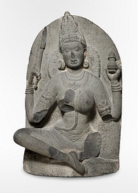 Yogini with a jar, (10th century). Original public domain image from The Minneapolis Institute of Art. Digitally enhanced by rawpixel.