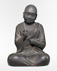 Figure of a Monk (9th-10th century), Tendai Priest statue. Original public domain image from The Minneapolis Institute of Art. Digitally enhanced by rawpixel.