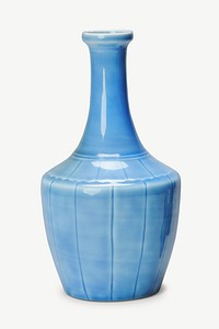 Blue vase clipart psd.    Remastered by rawpixel