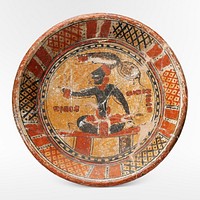 Tribal Maya ceramic plate. Original from the Minneapolis Institute of Art.