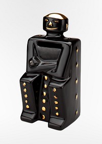 Ceramic black still bank. Original from the Minneapolis Institute of Art.