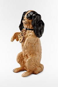 "Seated Spaniel Dog" still bank (20th century). Original public domain image from The Minneapolis Institute of Art. Digitally enhanced by rawpixel.