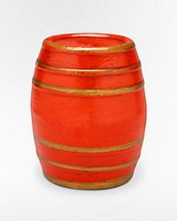 Red barrel still bank. Original from the Minneapolis Institute of Art.