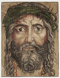 Head of Jesus Christ (1928) by Albert Durer. Original public domain image from the Rijksmuseum. Digitally enhanced by rawpixel.