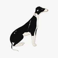 Vintage dog, animal illustration.  Remastered by rawpixel