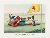 The Highland Fling - a bonnie shot for a canny scot (1876) by Published by Currier & Ives. Original public domain image from the Library of Congress. Digitally enhanced by rawpixel.