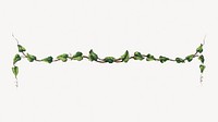 Ornamental leaf branch divider.   Remastered by rawpixel