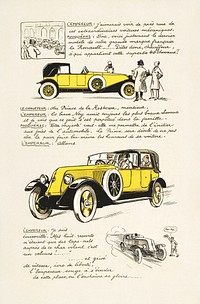 Sem (1863-1934) mechanical car illustration by Georges Goursat. Original public domain image from the Carnavalet Museum. Digitally enhanced by rawpixel.