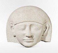 Sarcophagus head (13th-11th century BCE). Original public domain image from The Minneapolis Institute of Art. 