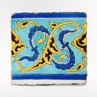 Tile (16th-17th century) architectural elements. Original public domain image from the Saint Louis Art Museum. Digitally enhanced by rawpixel.